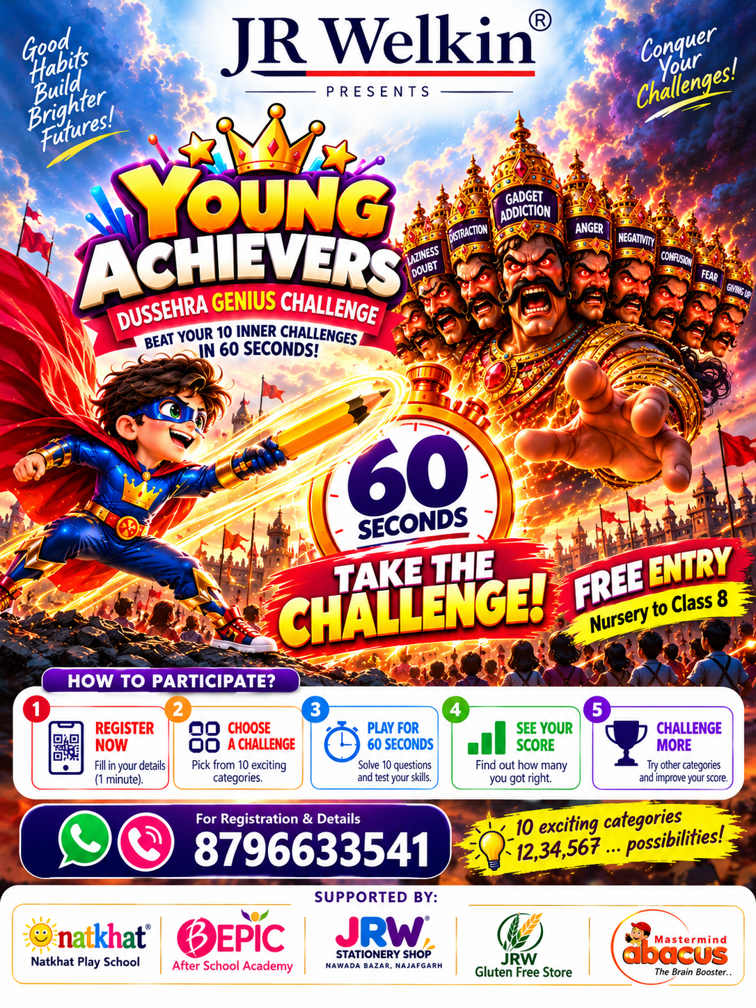 Young Achievers Dussehra Genius Challenge poster
